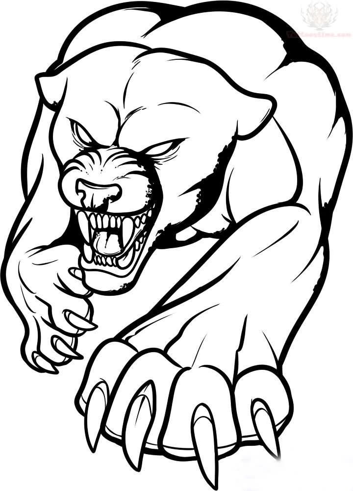 720x1001 outline jaguar tattoo design flags pic for jaguar tattoo