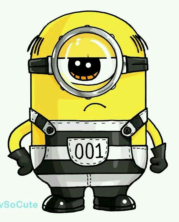 578x720 Jail Minion Disney In Kawaii Drawings, Cute Drawings