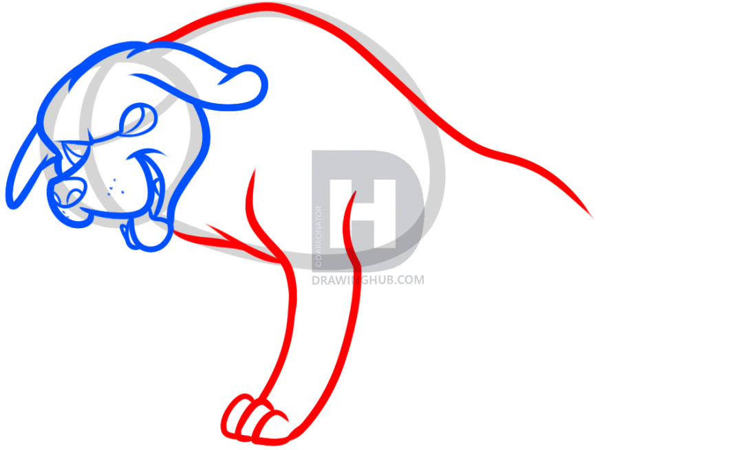 1080x655 How To Draw Anime Jake The Dog, Step