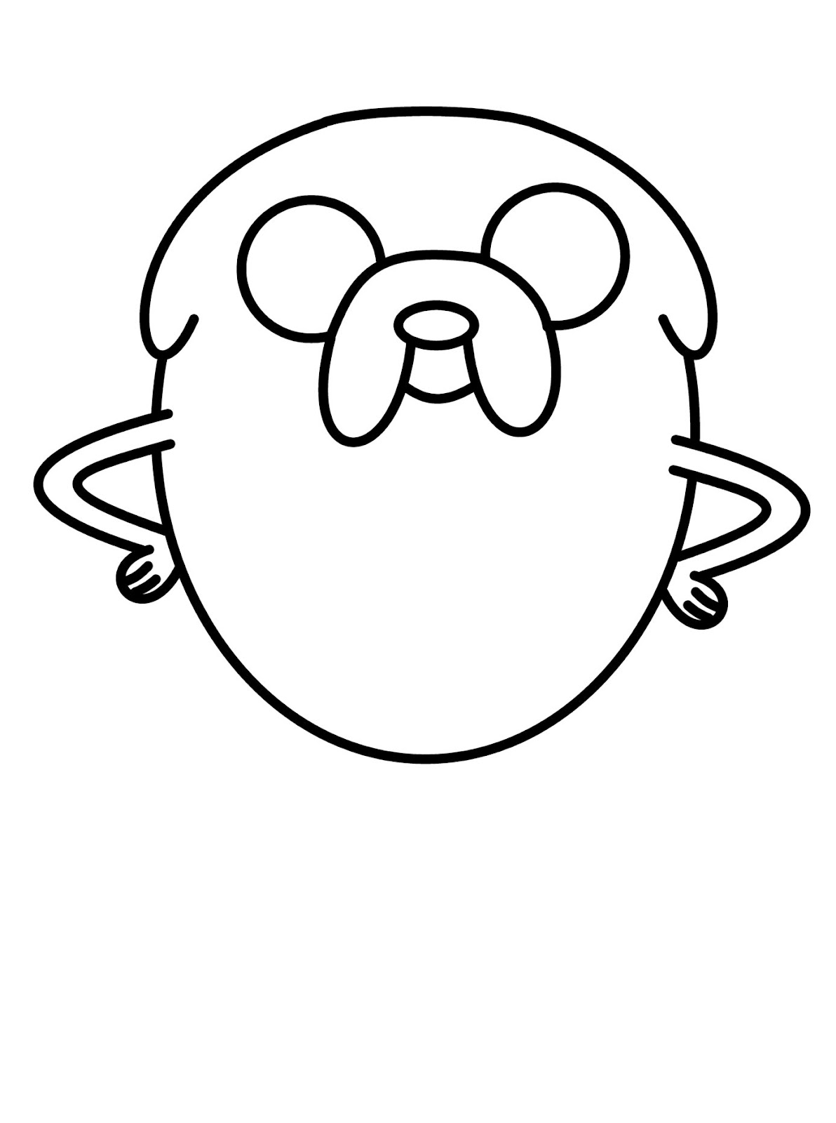1192x1600 How To Draw Cartoons Jake The Dog