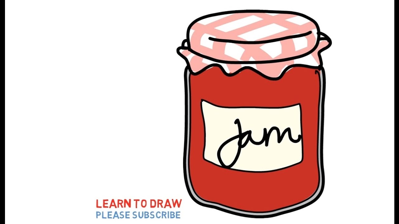 1280x720 Easy Step For Kids How To Draw A Strawberry Jam