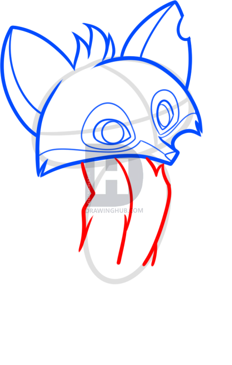 458x720 How To Draw An Animal Jam Fox, Step
