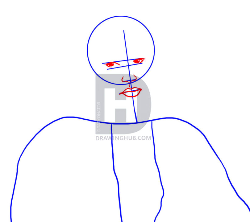 810x720 How To Draw James Dean, Step