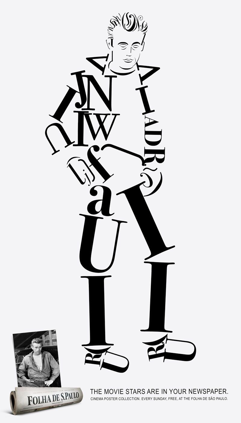 800x1400 Dead Celebrity Font Art James Dean