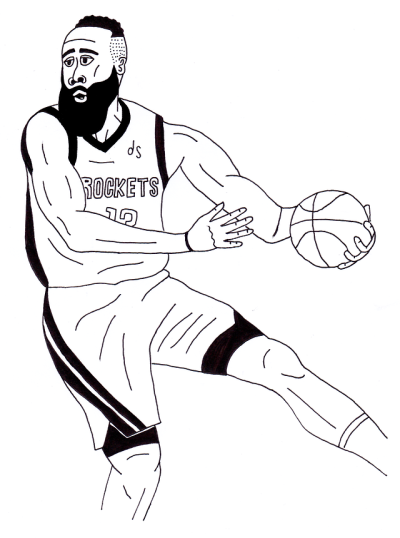James Harden Coloring Pages