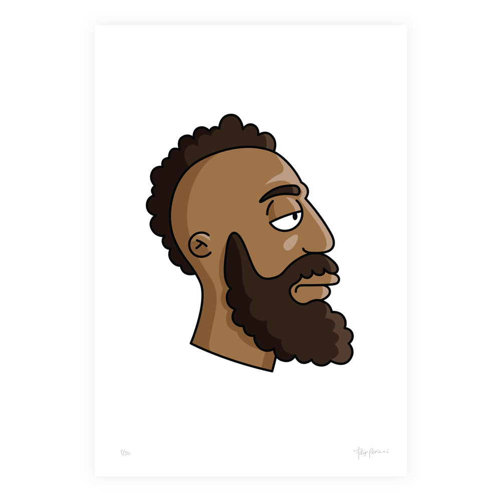 1000x1000 Harden Simpson James Harden Illustrated