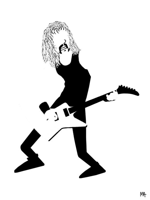 James Hetfield Drawing | Free download on ClipArtMag