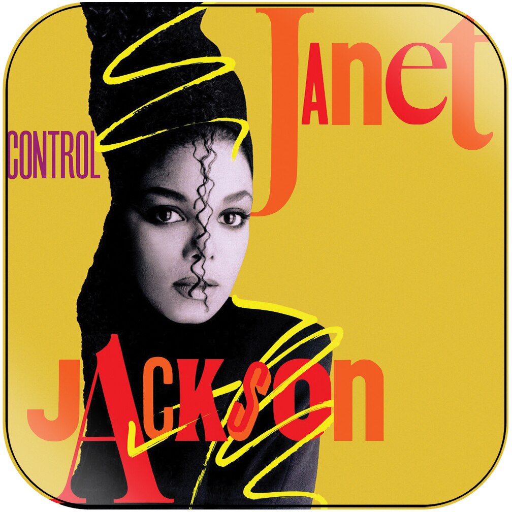 1008x1008 Janet Jackson Control Album Cover Sticker