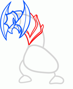 247x302 How To Draw Haxorus, Step