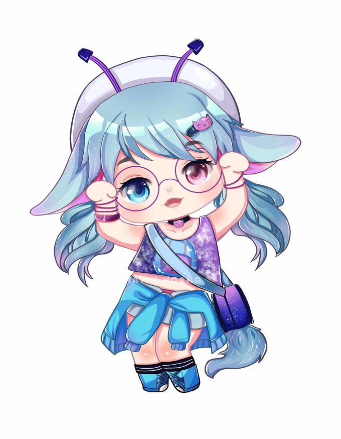 680x874 Draw Japanese Cute Detailed Chibi Manga Style Character