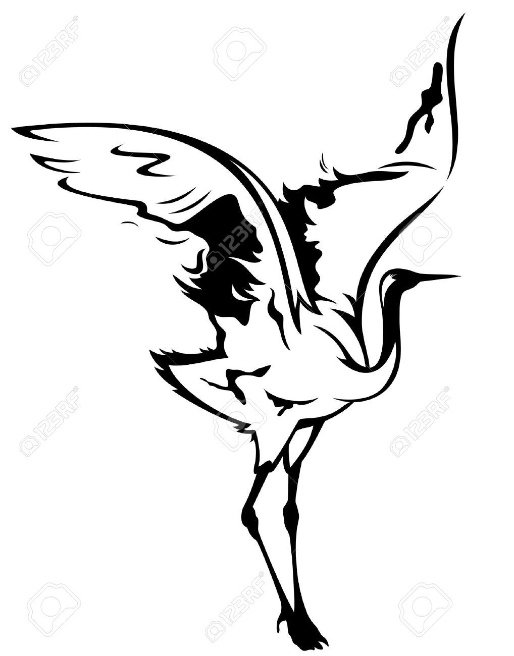 1018x1300 Image Result For Standing Crane Drawing Bri's Pinny Bank