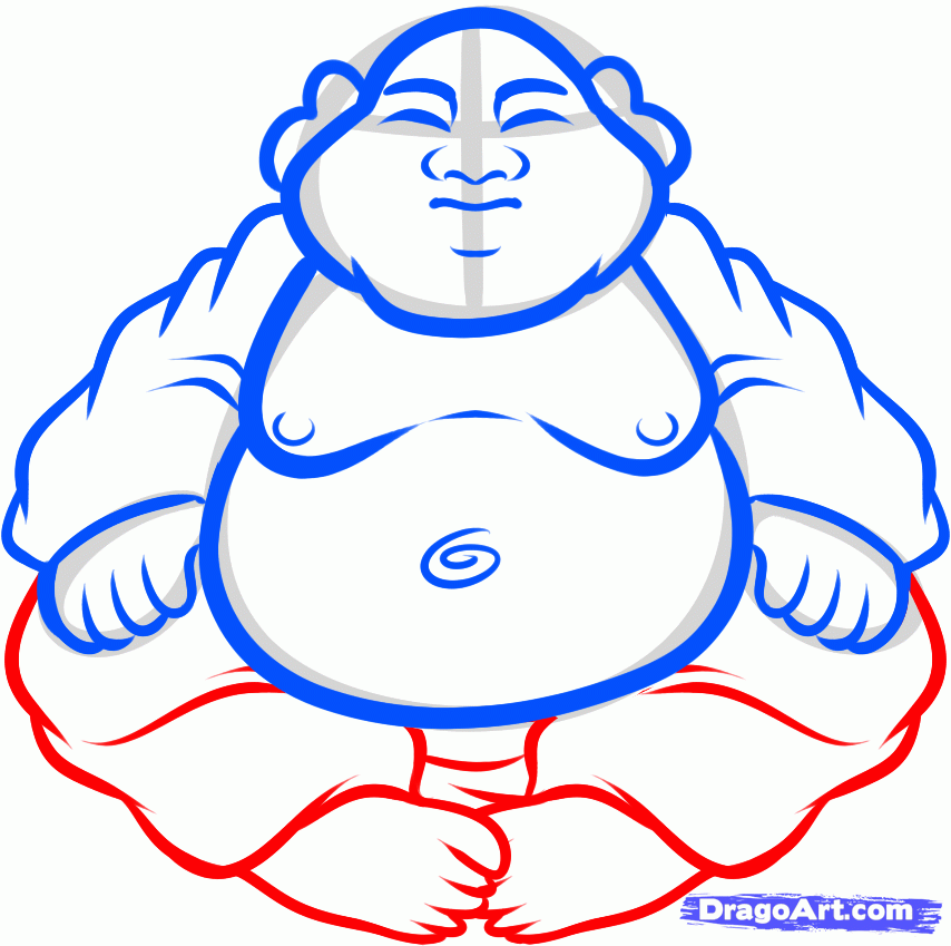 854x849 how to draw a buddha statue, buddha statue, step