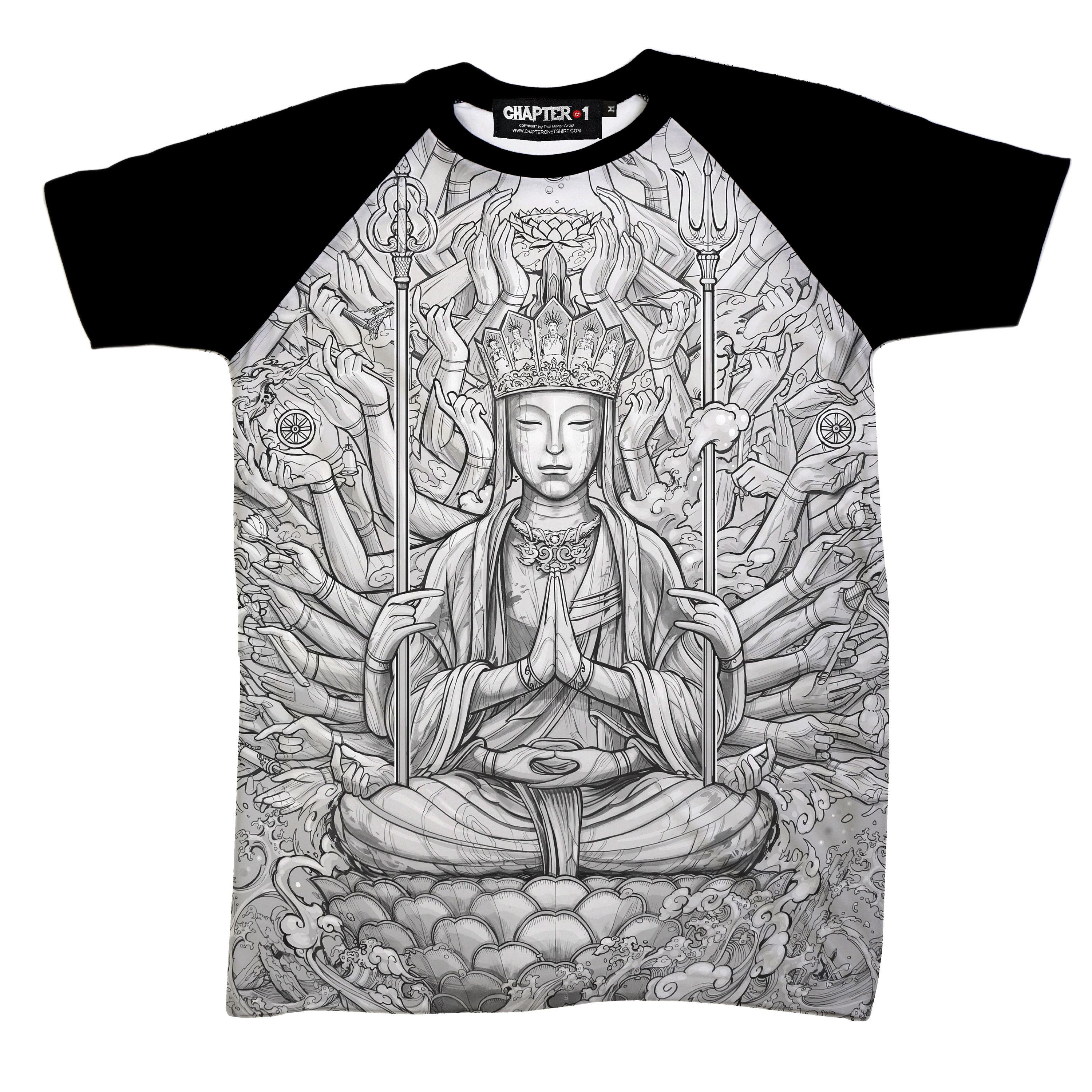3000x3000 Kannon Japanese Buddha Yami T Shirt Etsy