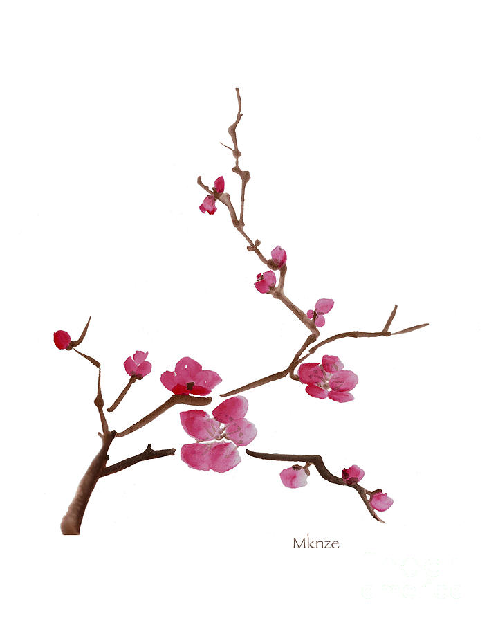 707x900 Pictures Cherry Blossom Japanese Painting