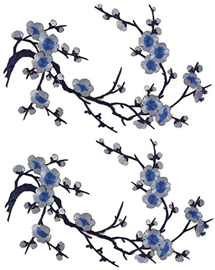 425x534 Emmas Two Asian Cherry Blossom Sakura Flower Iron