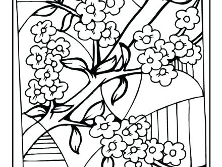 440x330 Cherry Blossom Coloring Pages Cherry Blossom Coloring Pages