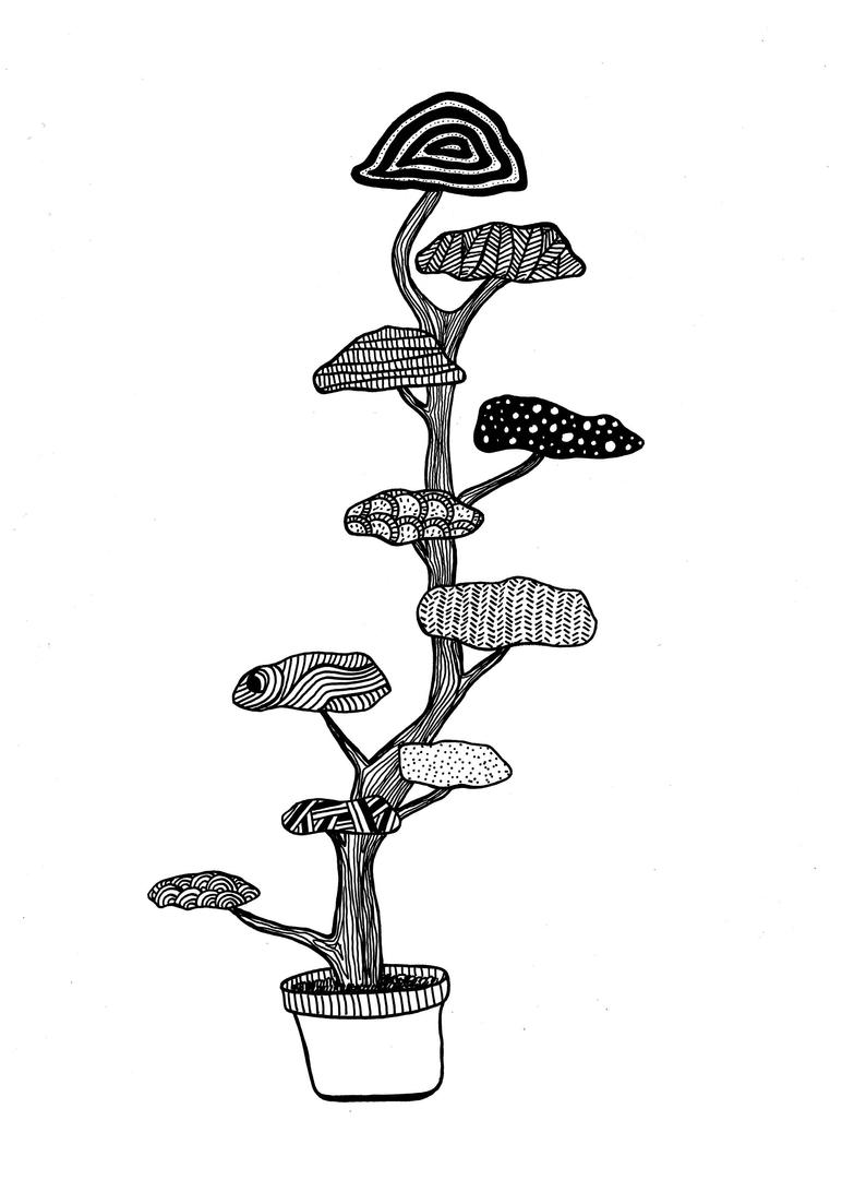 794x1092 Cloud Tree Print Japanese Garden Niwaki Art Zen Etsy