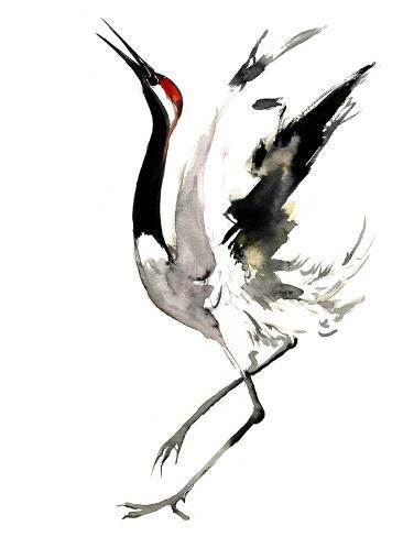 366x488 Japanese Crane Art