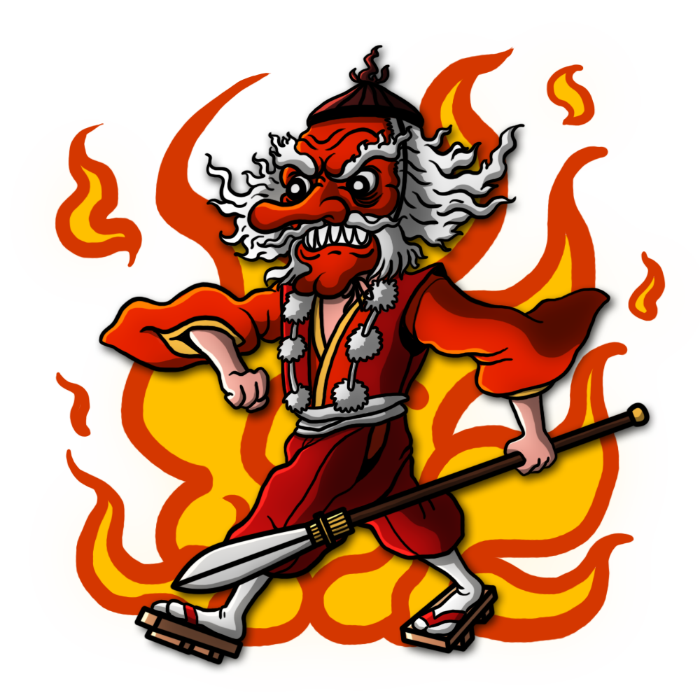 1000x1000 Japan Drawing Demon, Picture