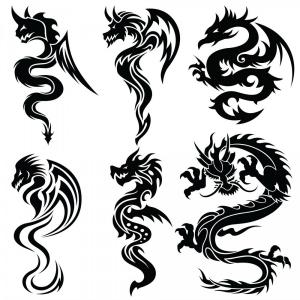 300x300 Png Drawing Chinese Dragon Japanese Dragon Tribal Drag Studiogrfx