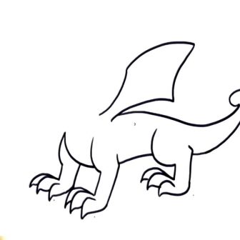 336x336 Dragon Drawing Easy And Cute Toothless Chinese Step