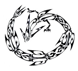 300x274 Love Tattoo Japanese Tribal Dragon Tattoo Designs