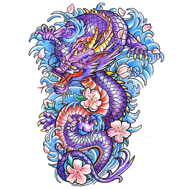 375x375 Cute Purple Tattoo Designs