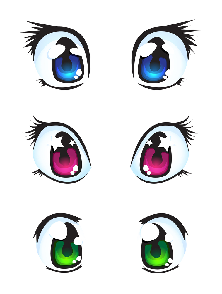 758x1000 How To Draw Manga Eyes In Two Different Styles