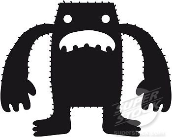 350x280 A Fuzzy Monster Drawn In Japanese Cartoon Style Imagezoo