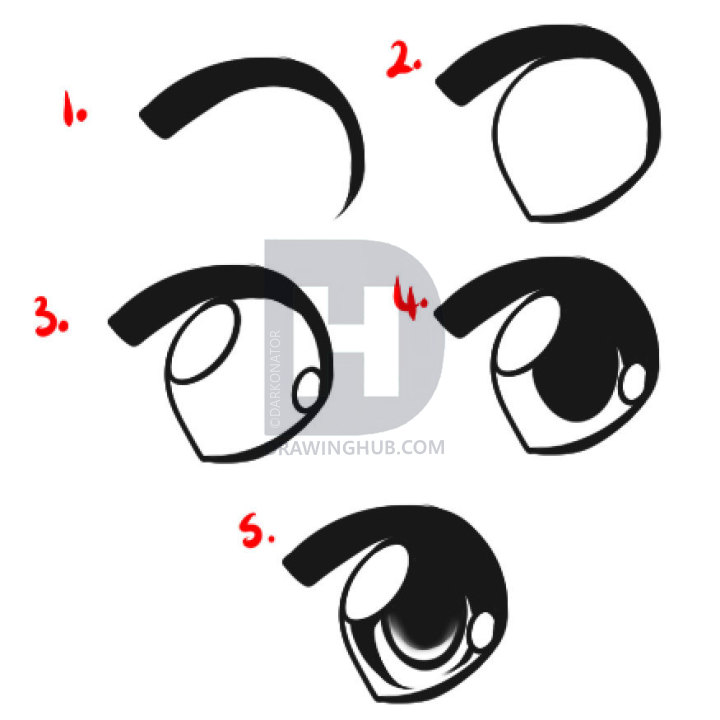 720x720 How To Draw Japanese Anime, Step