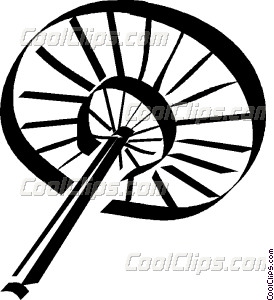 274x300 Japanese Hand Fan Vector Clip Art