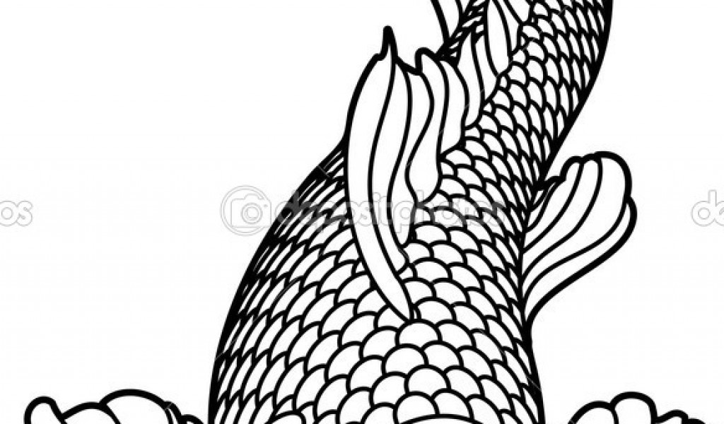 1024x600 Tropical Fish Coloring Pages Best Of Japanese Koi