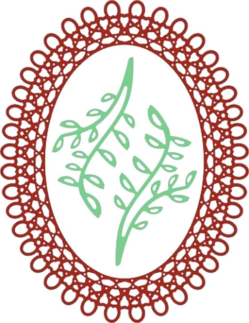 800x1037 Cheery Lynn Designs Die Japanese Garden Lace Oval New Free