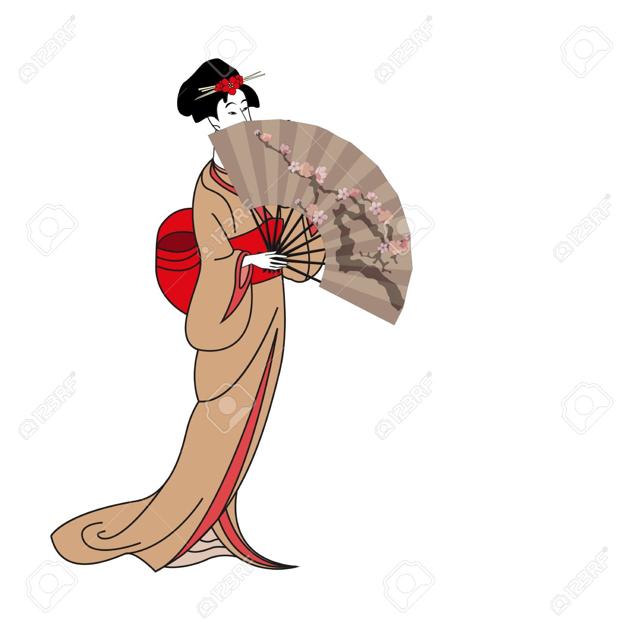 1300x1300 Geisha Clipart Japanese Anime