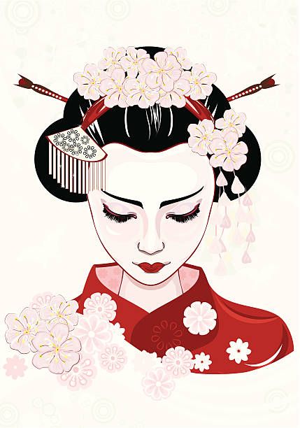 429x612 Royalty Free Geisha Clip Art, Vector Images Illustrations