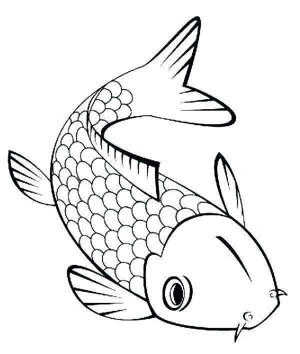 600x707 Koi Fish Coloring