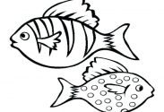 183x125 Koi Fish Coloring Pages Free Printable Realistic Line Drawing