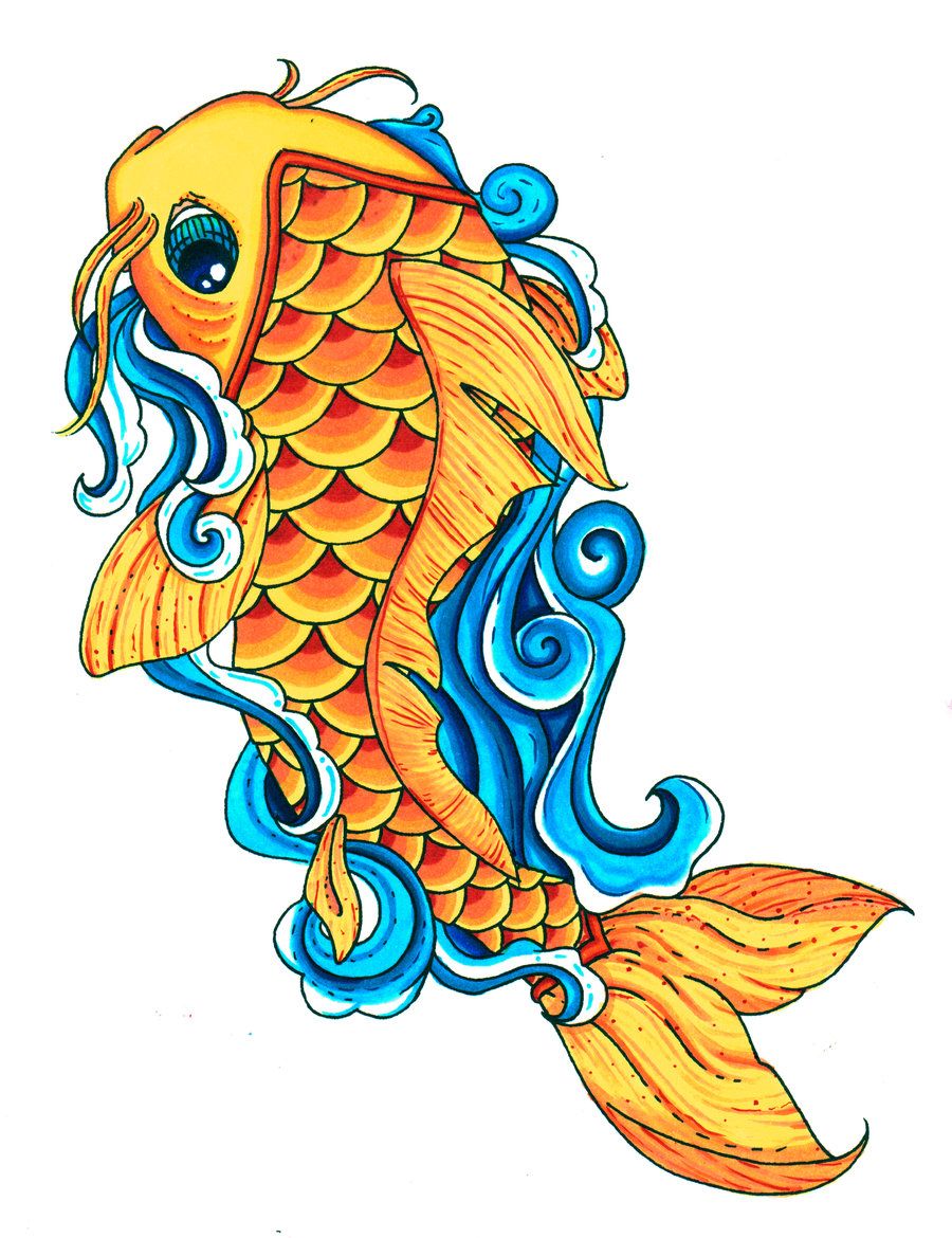 900x1170 Koi Fish Drawings Koi Fish Color