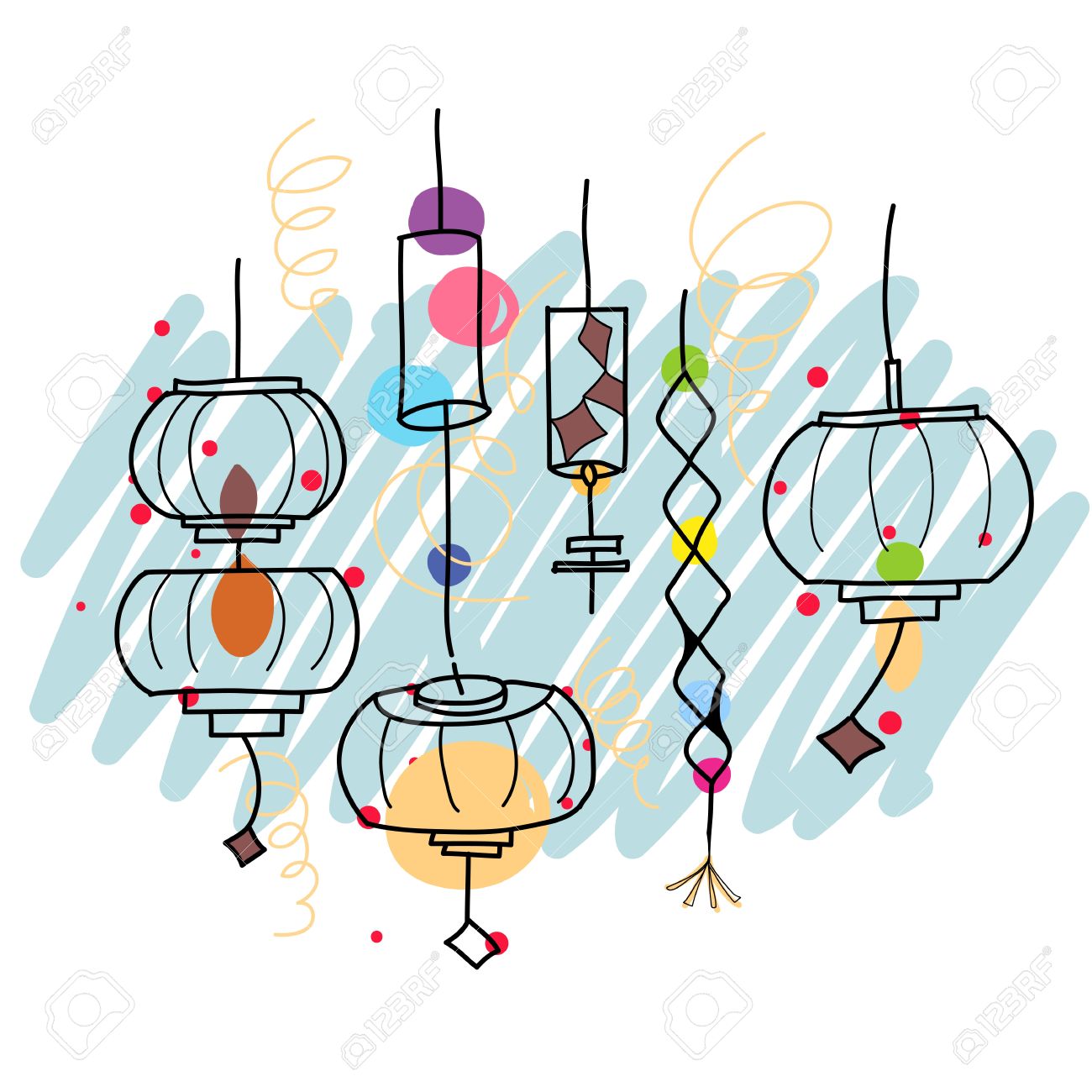 1300x1300 Japanese Clipart Lantern Festival Frames Illustrations Hd