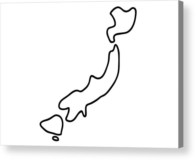 651x535 Japan Japanese Map Acrylic Print