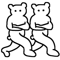 240x240 Beautiful Legs Bear One Word Japanese Line Stickers Line Store