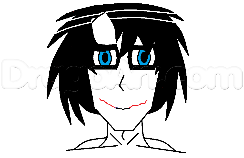 1000x650 Draw Jeff The Killer In Manga, Step