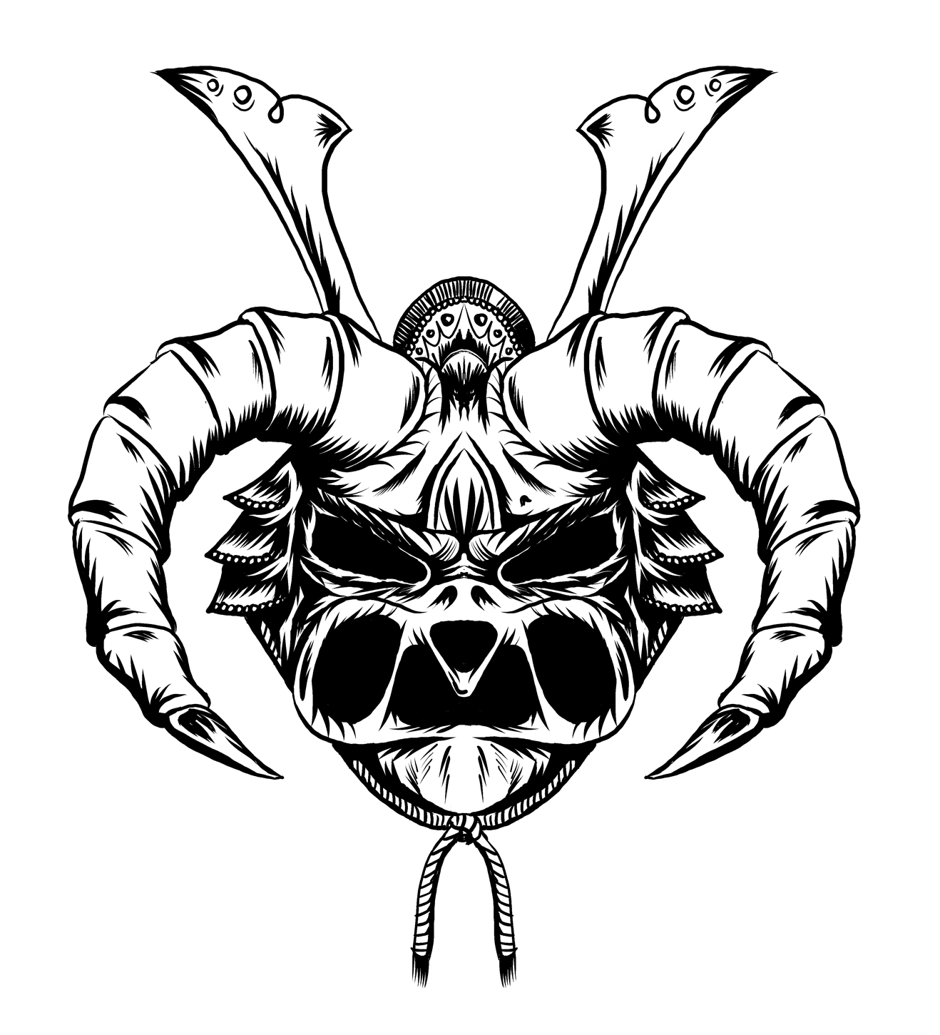 1318x1451 Huge Collection Of 'samurai Helmet Drawing' Download More Than