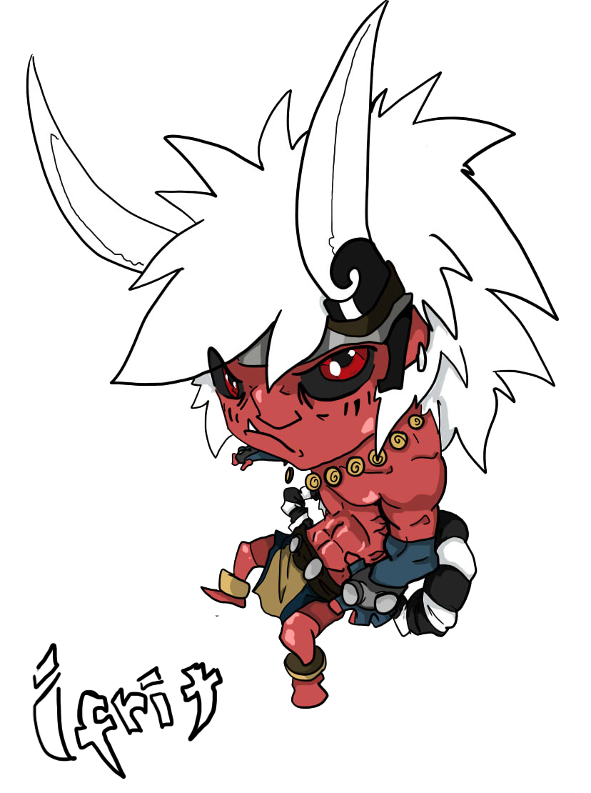 828x1110 Oni Drawing Techno Huge Freebie! Download For Powerpoint