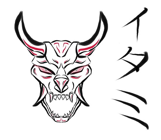 550x479 Japanese Style Thresh Mask Posters