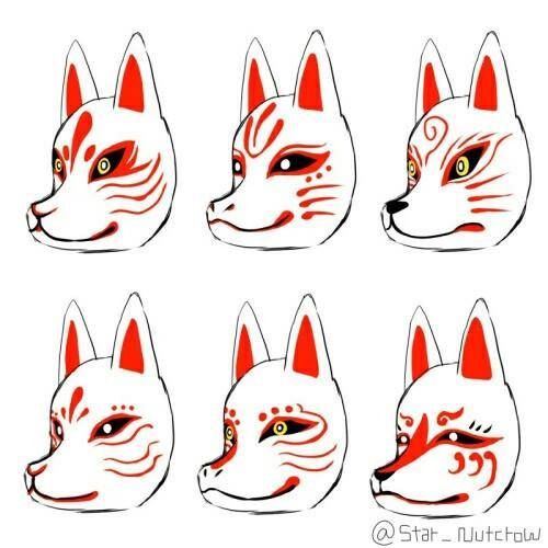 500x500 These Are Japanese Fox Masks The Japanese Revere Foxes They