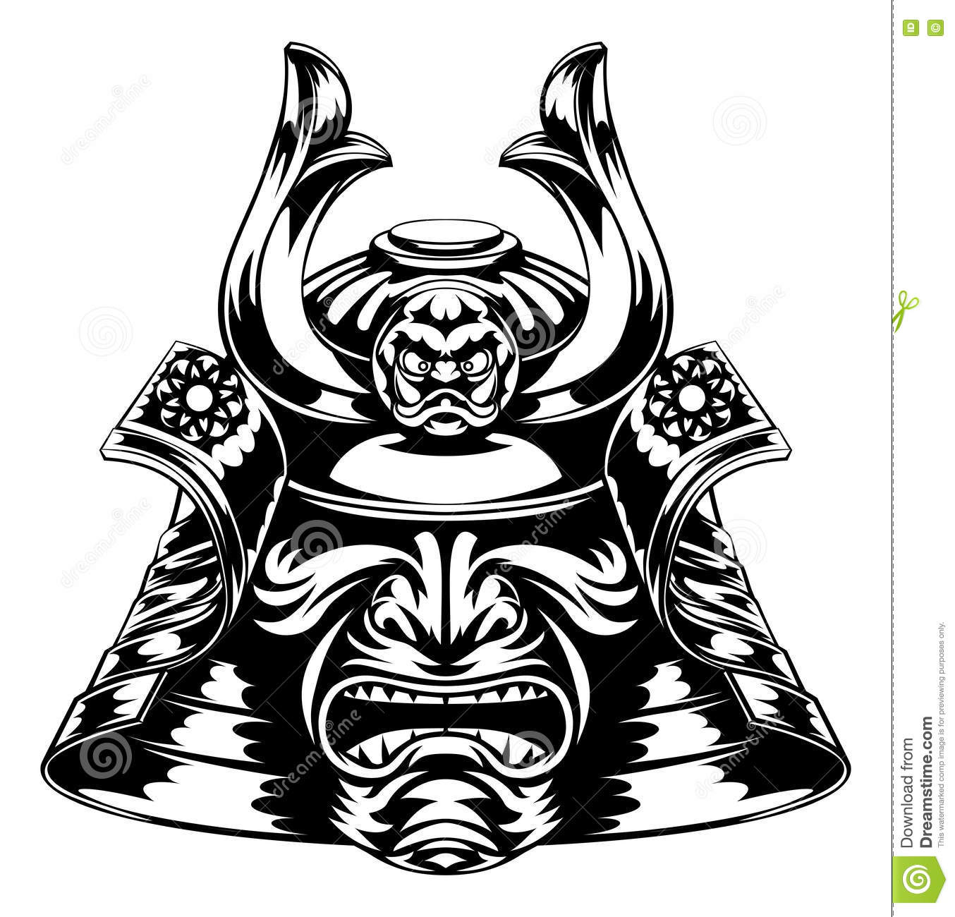 1354x1300 Huge Collection Of 'samurai Helmet Drawing' Download More Than