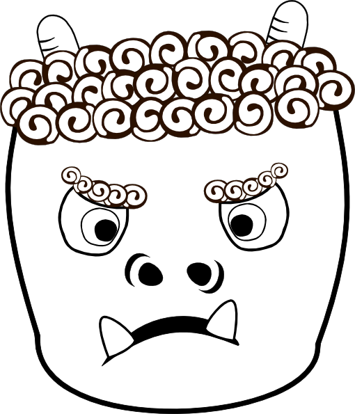 510x595 Oni Drawing Free Download On Unixtitan