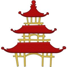 Japanese Pagoda Drawing