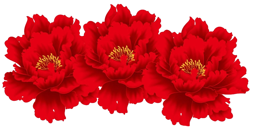 1024x525 Collection Of Free Peony Vector Red Download On Ui Ex